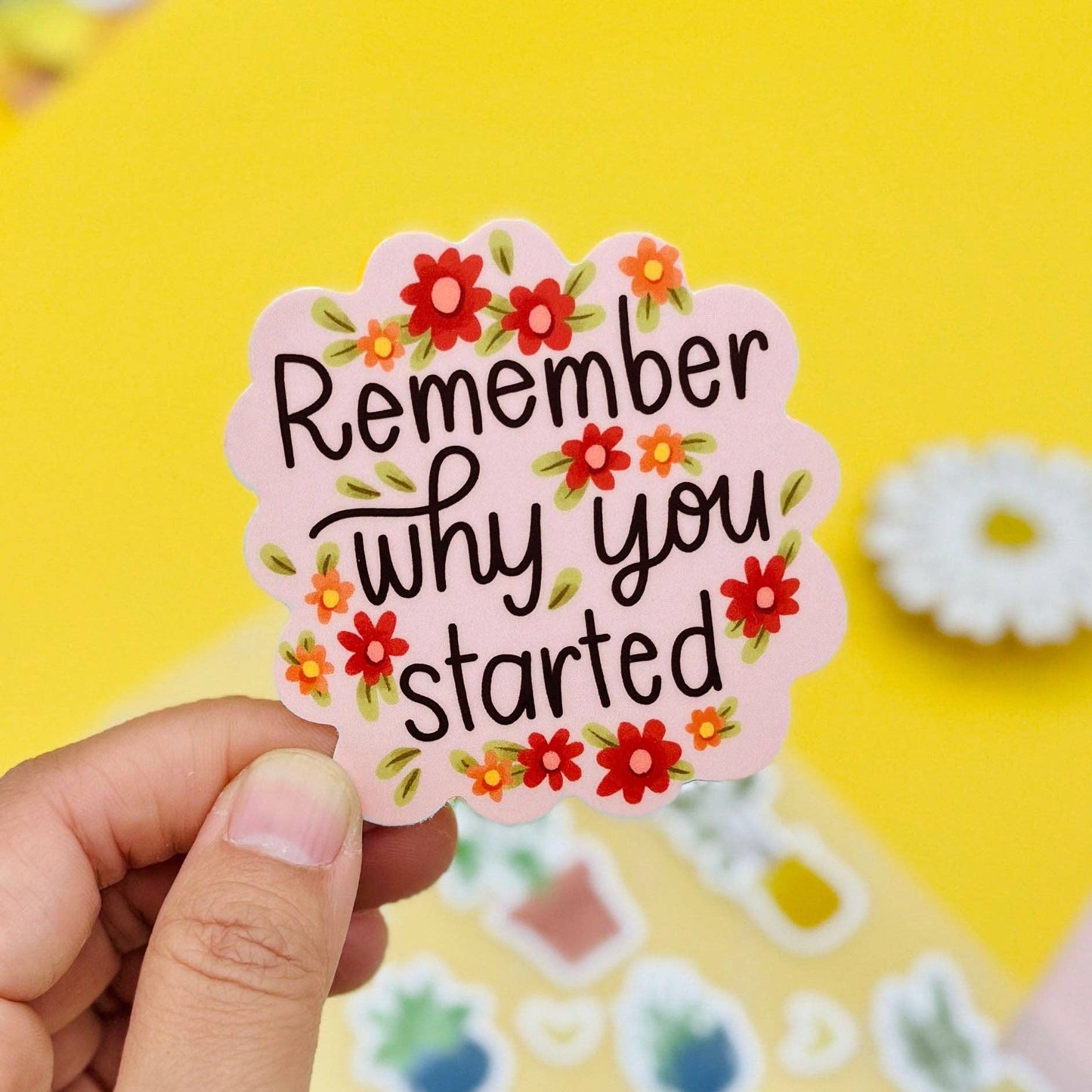 Occasionalish - Why You Started Matte Vinyl Sticker