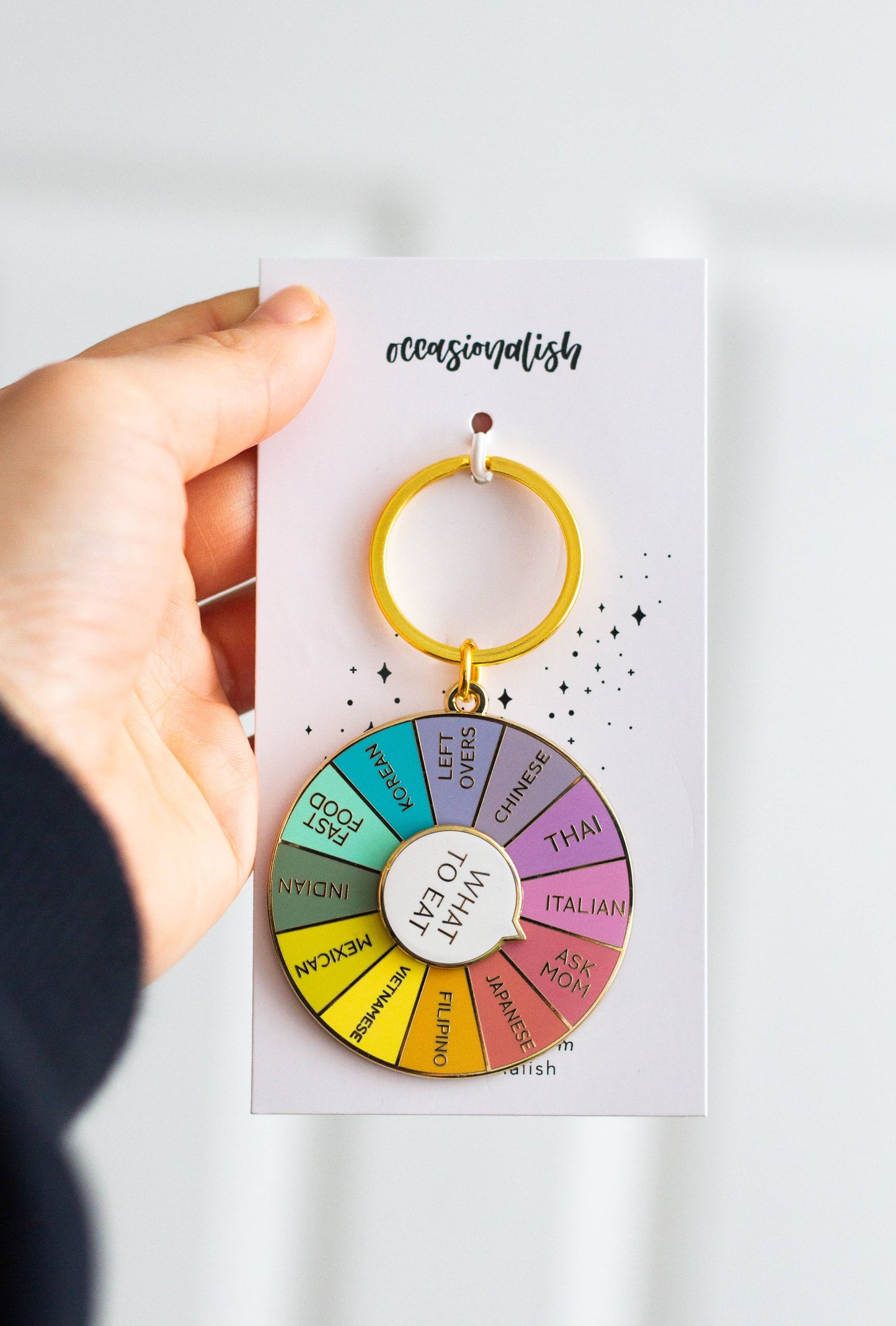 Occasionalish - What To Eat Keychain 