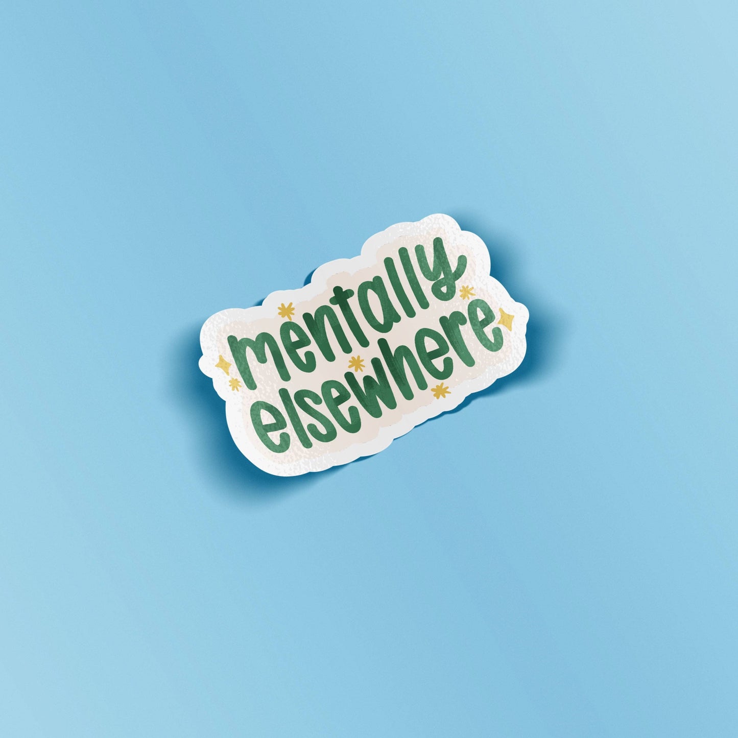 Occasionalish - Mentally Elsewhere Matte Vinyl Sticker