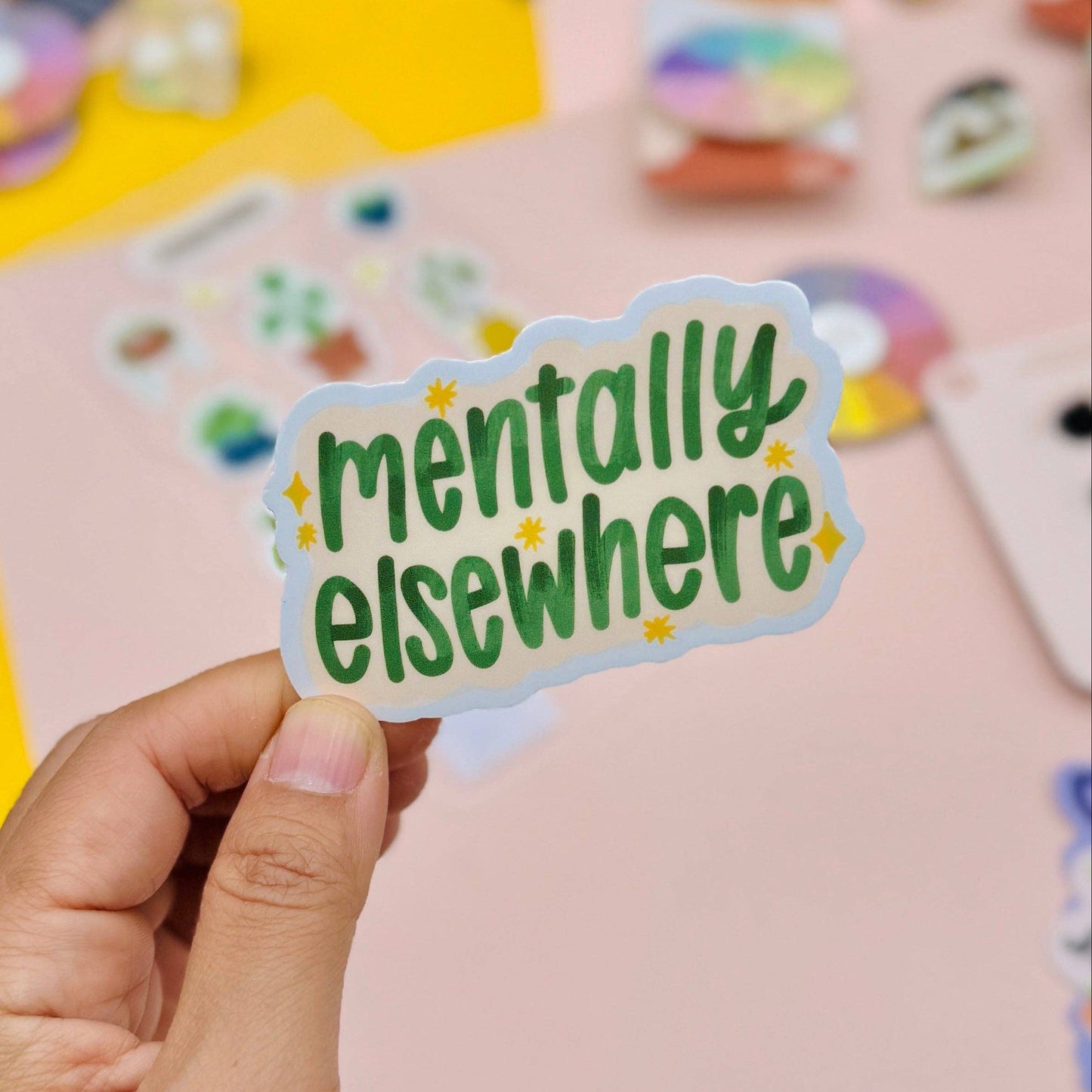 Occasionalish - Mentally Elsewhere Matte Vinyl Sticker