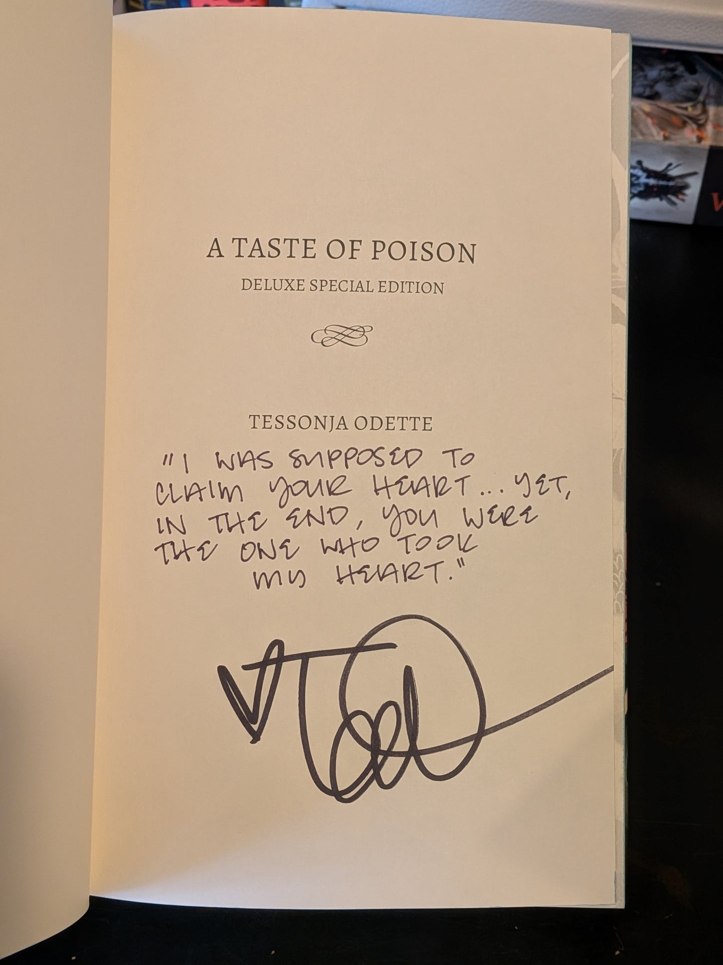 Taste of Poison by Tessonja Odette, Website Exclusive, Inscribed and Signed
